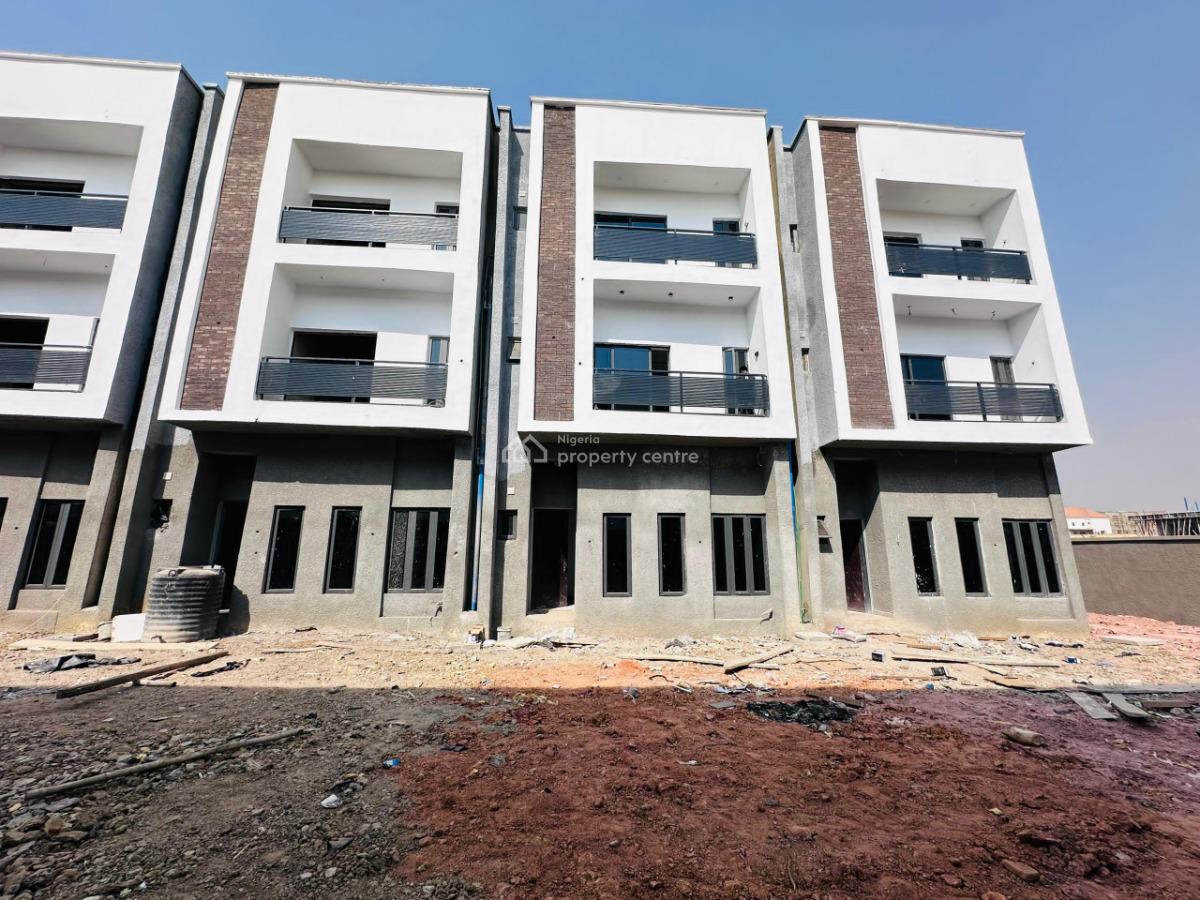 Well Built 4 Bedrooms Terrace Duplex with Bq, Jahi, Abuja, Terraced Duplex for Sale