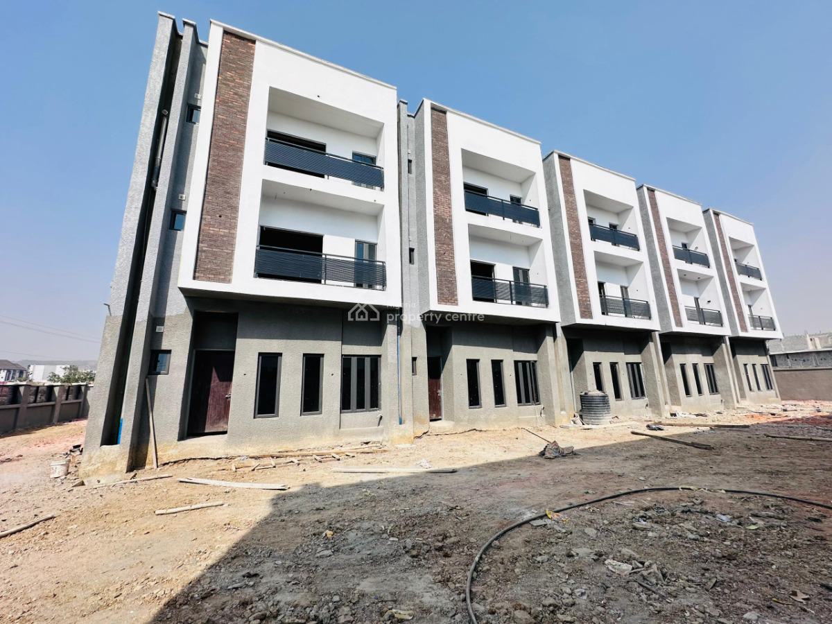 Well Built 4 Bedrooms Terrace Duplex with Bq, Jahi, Abuja, Terraced Duplex for Sale