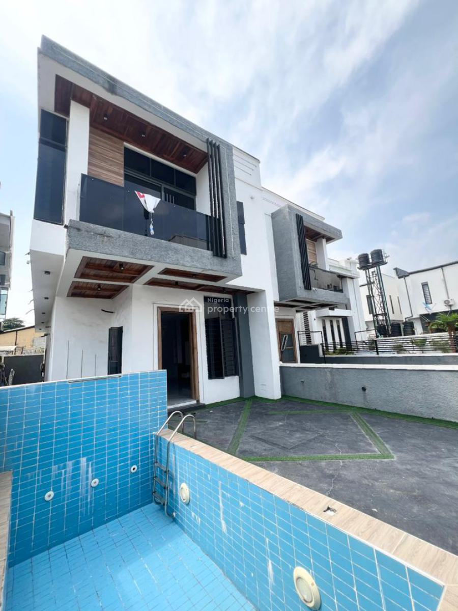4 Bedroom Semi-detached Duplex with Swimming Pool, Chevron, Lekki, Lagos, Semi-detached Duplex for Sale