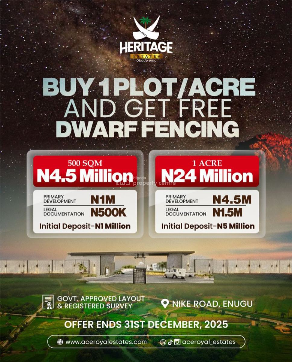 Land, Nike Road, Enugu, Enugu, Land for Sale