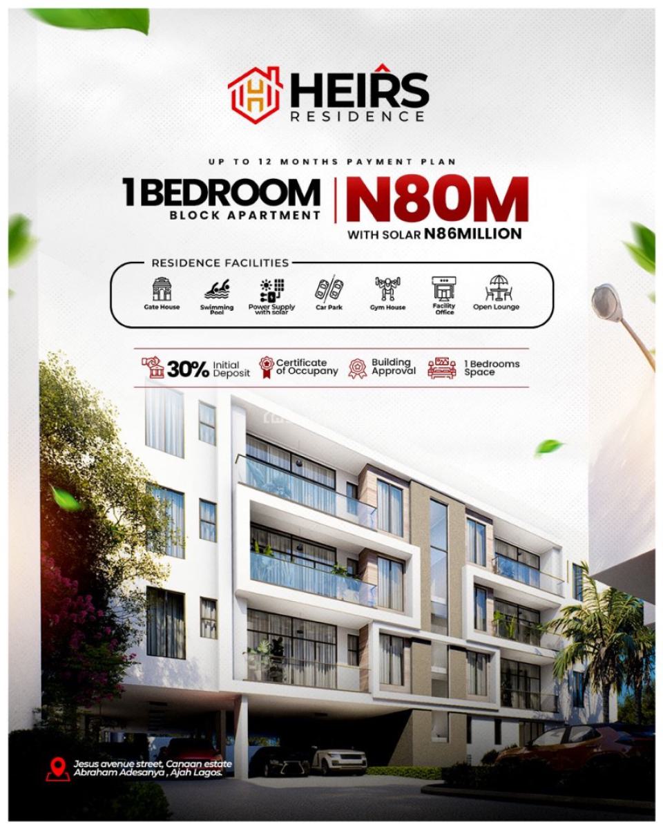 Heirs Residence, Ajah --- Luxury Living Redefined at Abraham Adesanya, Heirs Residence, Ajah, Lagos, House for Sale
