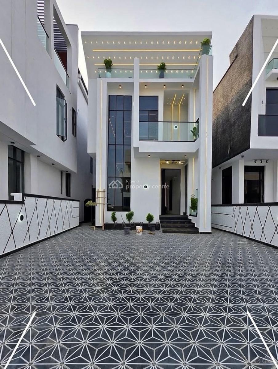 Stunning 5 Bedroom Detached Duplex with Swimming Pool and Bq, Chevron, Lekki, Lagos, Detached Duplex for Sale