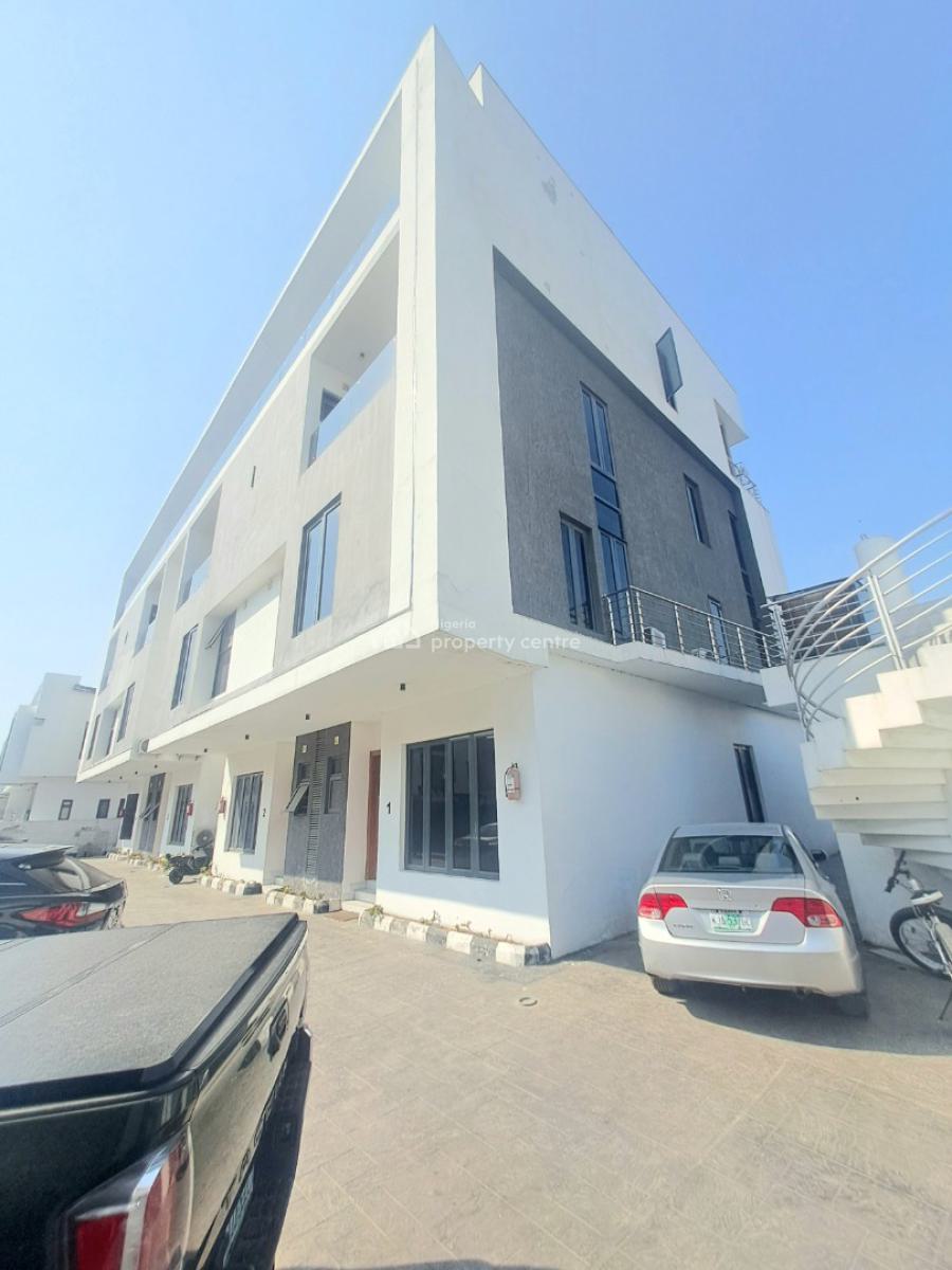 Well Built 4 Bedroom Terrace with Bq in Gated Estate, Ologolo, Lekki, Lagos, Terraced Duplex for Rent