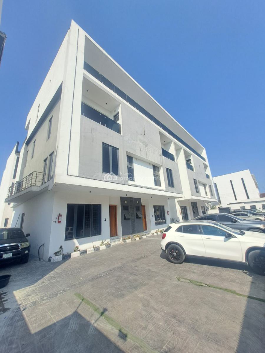 Well Built 4 Bedroom Terrace with Bq in Gated Estate, Ologolo, Lekki, Lagos, Terraced Duplex for Rent