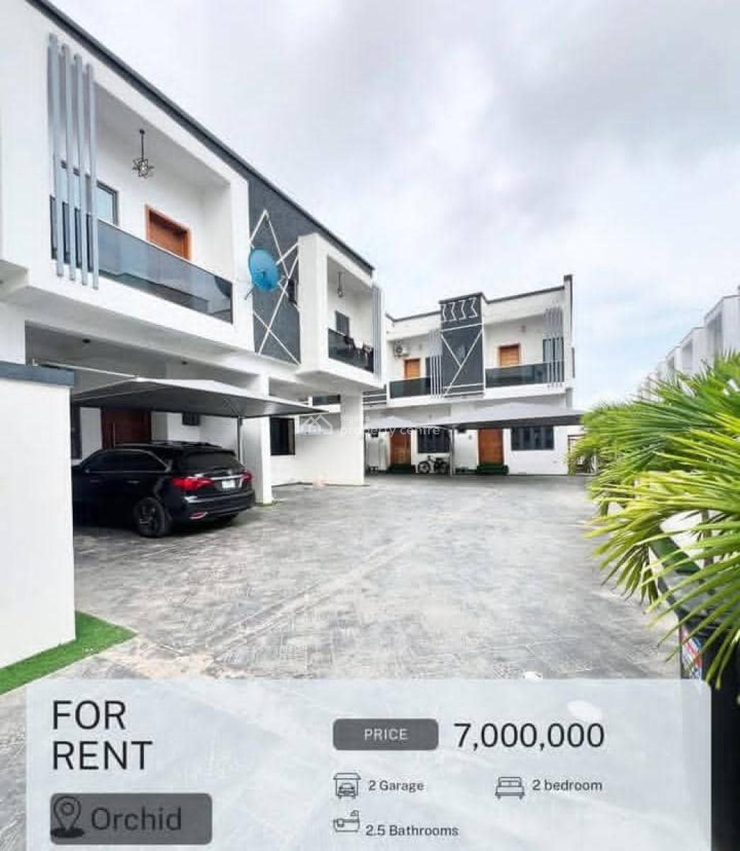 2 Bedroom Terrace Duplex at Fully Serviced, Orchid Road, Lekki, Lagos, Terraced Duplex for Rent