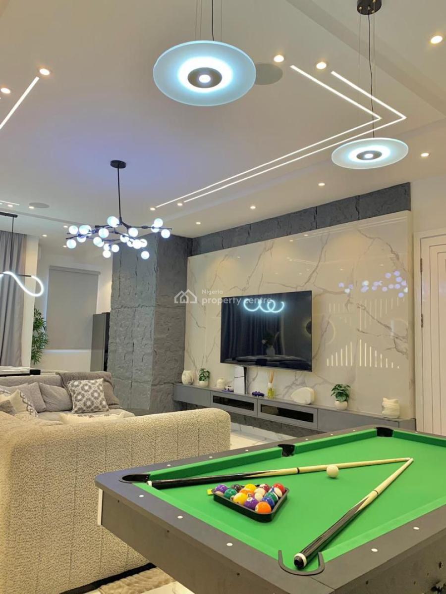 2 Beautifully Furnished Apartment with Ps5 and Snooker  Board, Victoria Island, Lagos, Victoria Island (vi), Lagos, Terraced Duplex Short Let