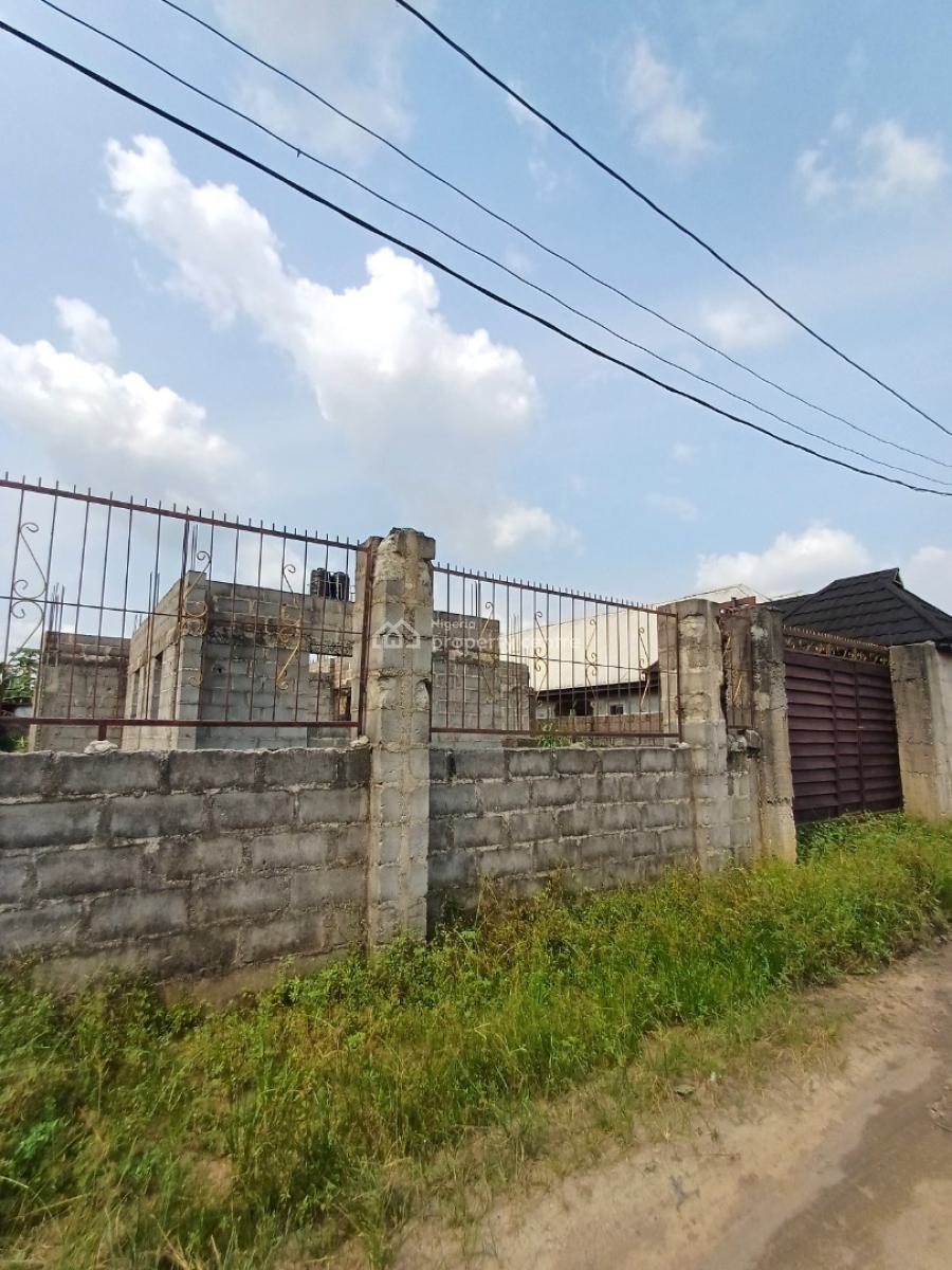 Uncompleted 5 Bedroom Duplex with Gate House, Amaechi School Road Estate, Off East West Road, Rumuosi, Port Harcourt, Rivers, Detached Duplex for Sale