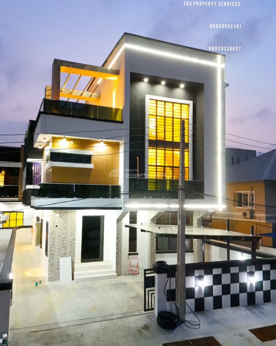 6 Bedroom Detached Smart House, Chevron, Lekki, Lagos, Lekki, Lagos, Detached Duplex for Sale