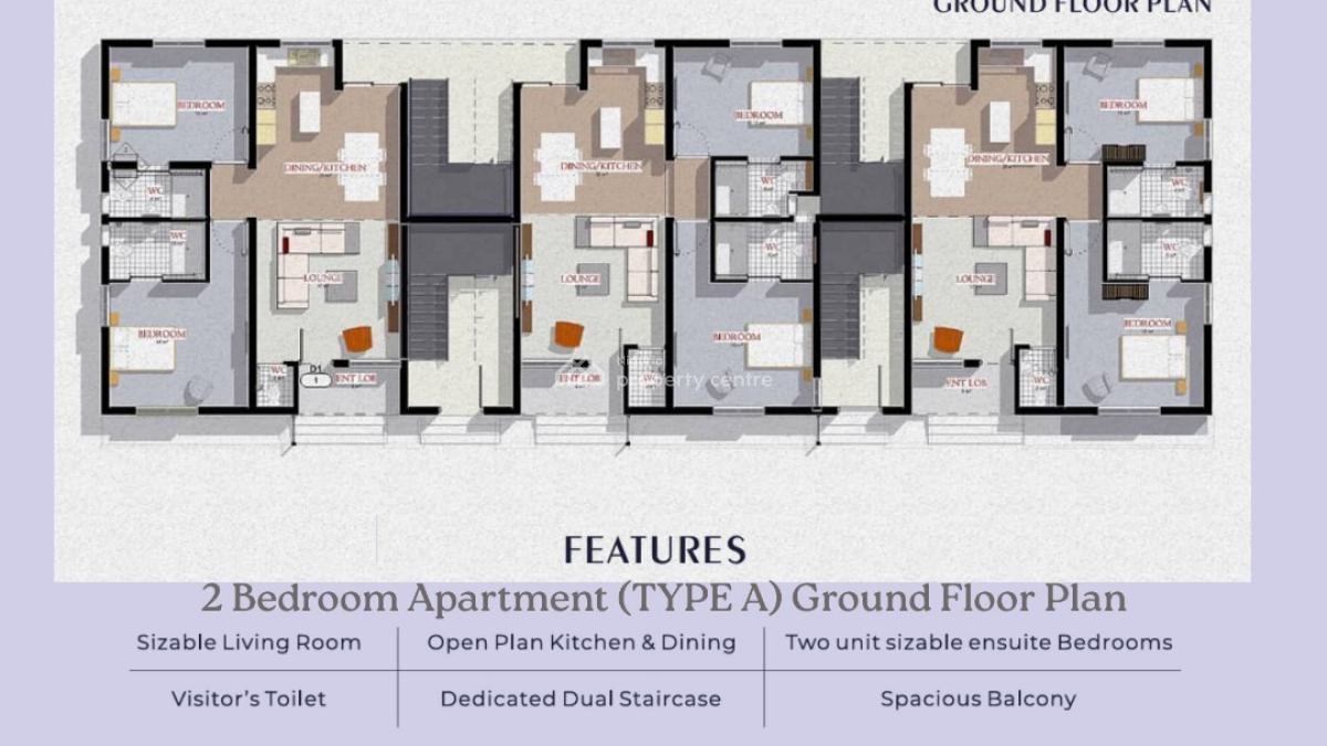 Luxurious 3 Bedroom with Bq, Sangotedo, Lekki, Lagos, Flat / Apartment for Sale