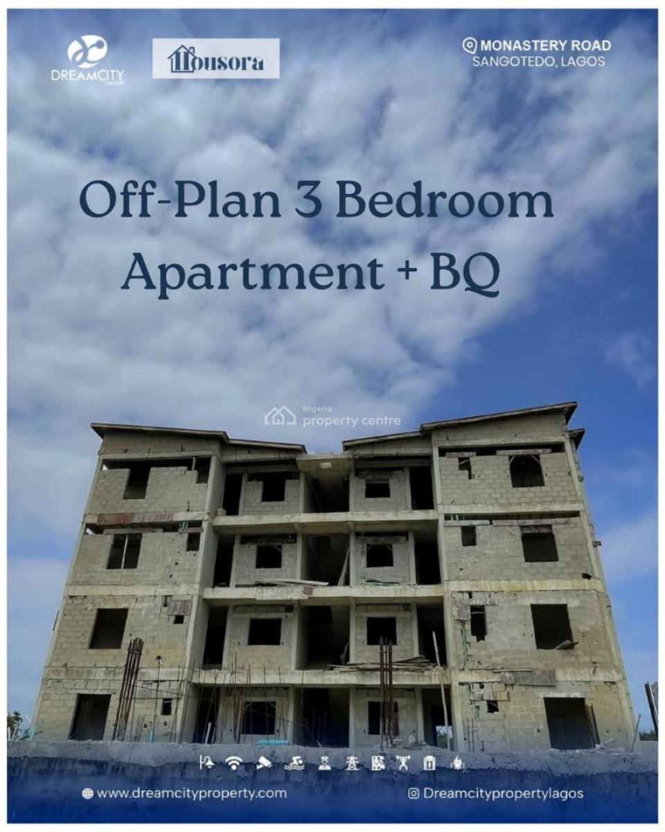 Luxurious 3 Bedroom with Bq, Sangotedo, Lekki, Lagos, Flat / Apartment for Sale