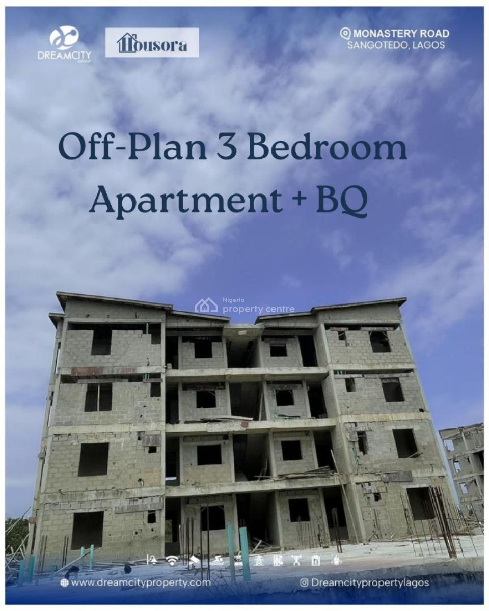 Luxurious 3 Bedroom with Bq, Sangotedo, Lekki, Lagos, Flat / Apartment for Sale