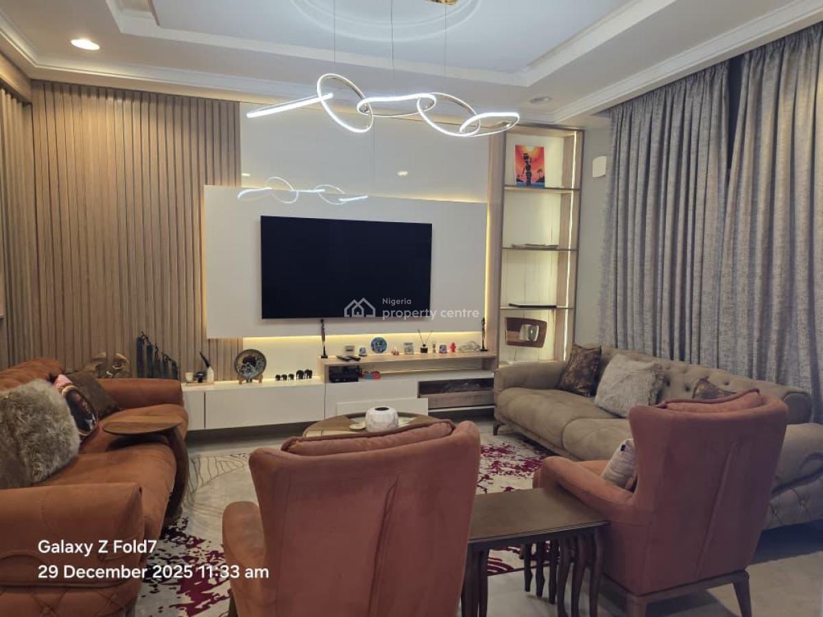 Luxurious 4bedrooms Terraces with with Bq It Comes with  Ac, Guzape District, Abuja, Terraced Duplex for Sale