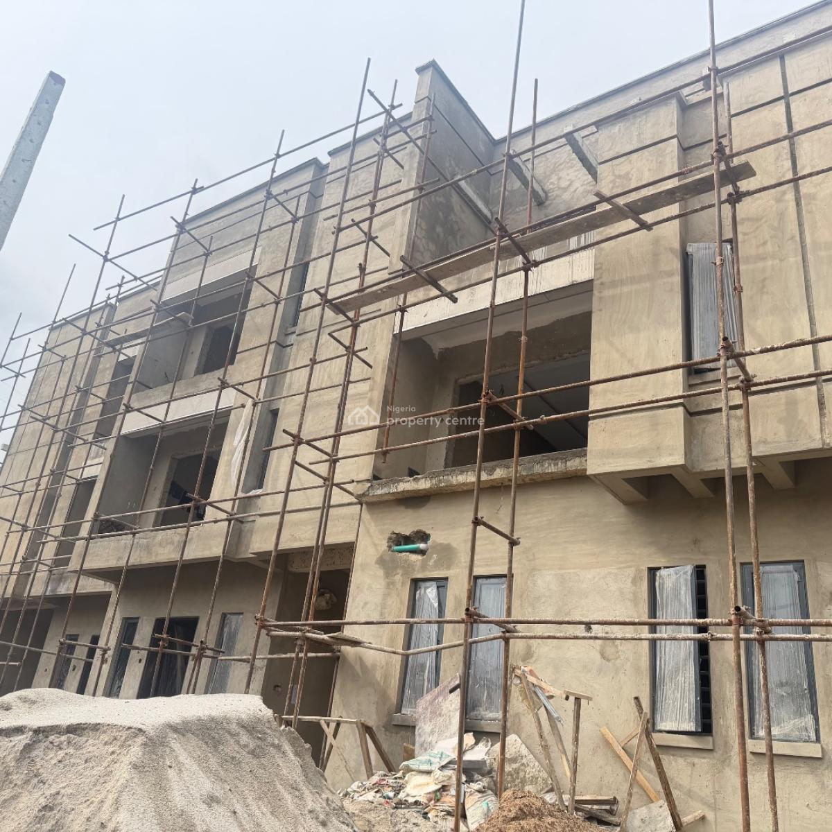 New Construction  of 4 Units of 4 Bedroom Terrace Apartments, Akeem Ajala, Gra, Ogudu, Lagos, Terraced Duplex for Sale