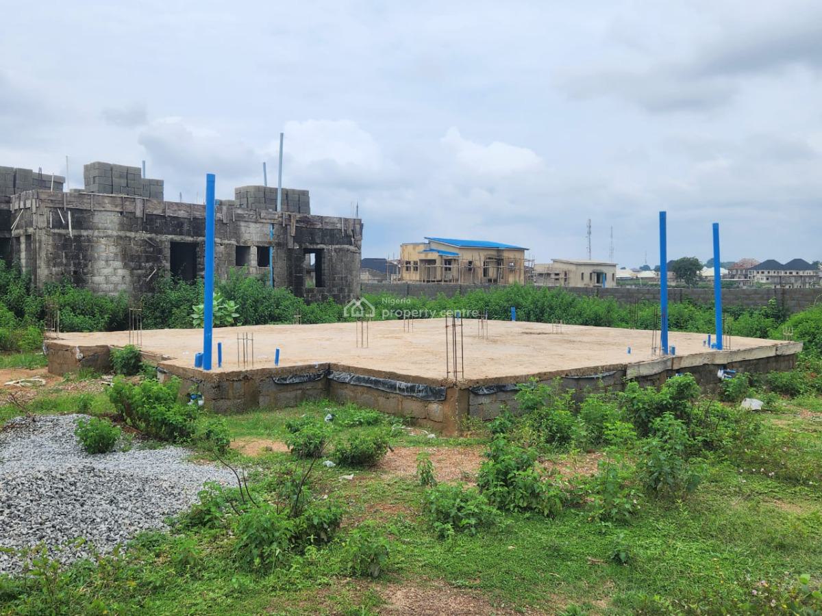 Faundation Level of 5bedroom Duplex with Bq, Suram Estate, Pyakasa, Lugbe District, Abuja, Detached Duplex for Sale