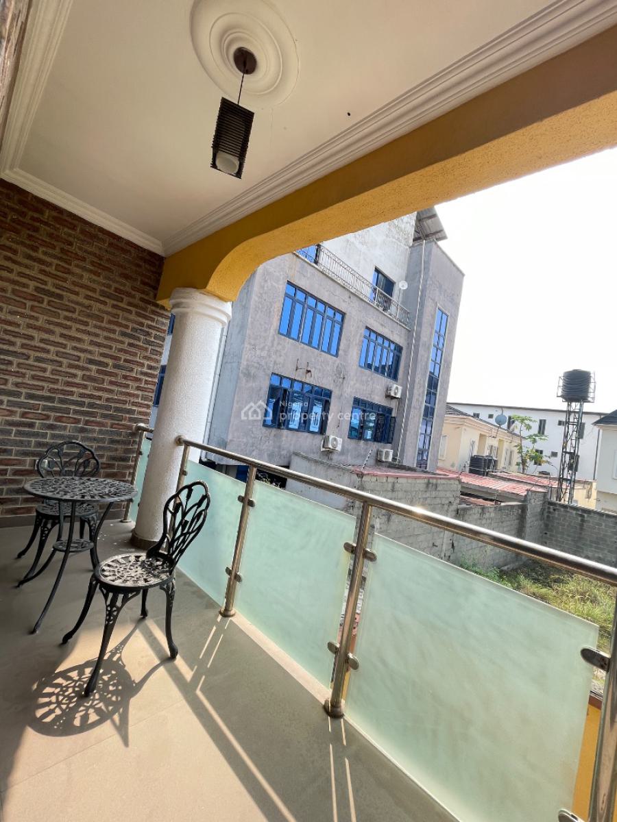 Furnished One Bedroom and Parlour with Balcony in a Shared Duplex, Atlantic View Estate, New Road, Lekki, Lagos, Flat / Apartment for Rent