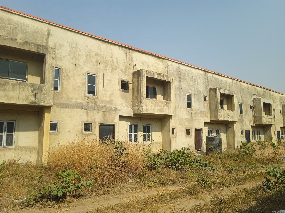 Carcass 4 Bedroom Terrace Duplex in an Estate, Sunnyvale Garden Estate, Kabusa, Abuja, Terraced Duplex for Sale
