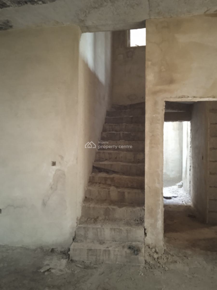 Carcass 4 Bedroom Terrace Duplex in an Estate, Sunnyvale Garden Estate, Kabusa, Abuja, Terraced Duplex for Sale