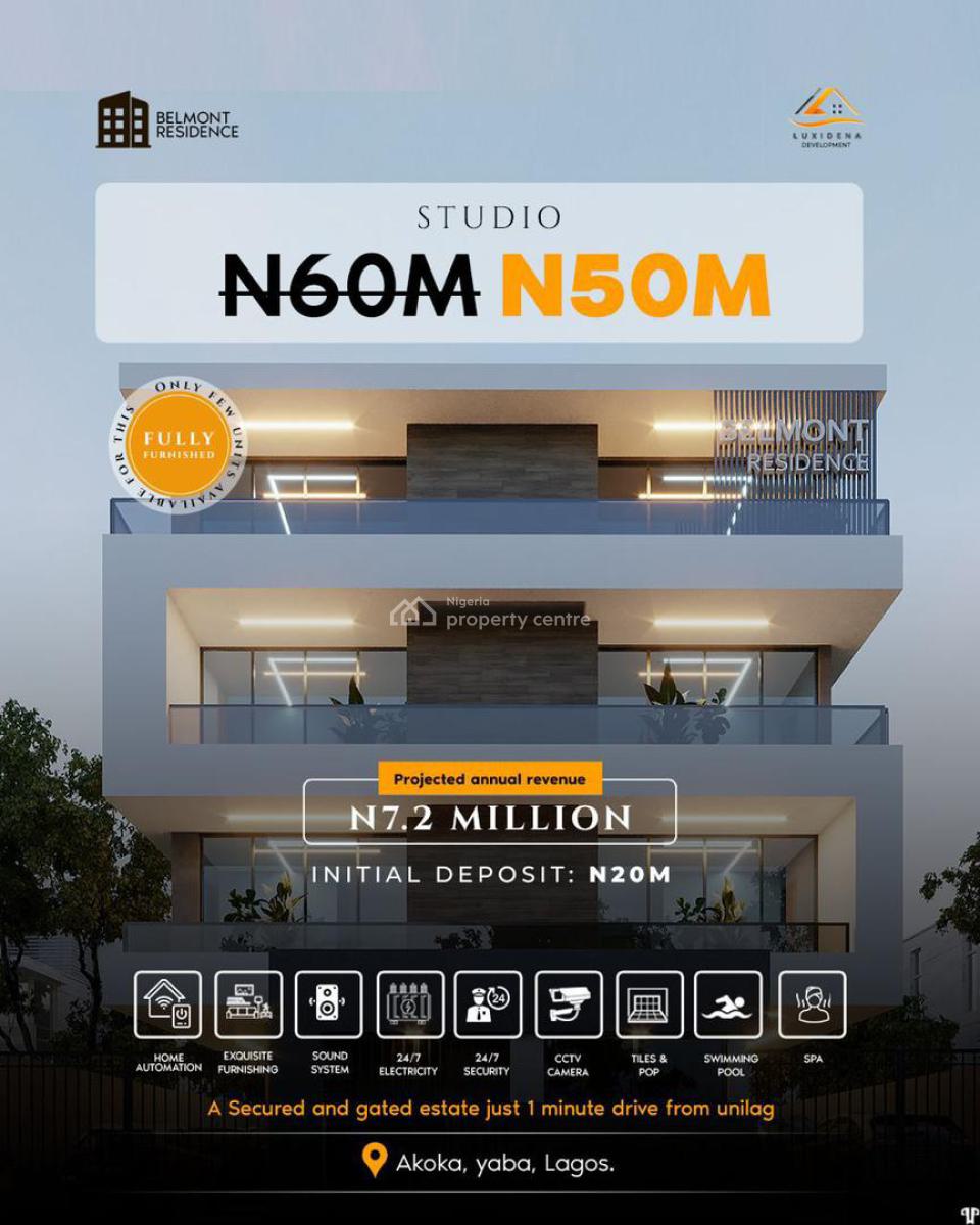 Earn 7m -- 11m Yearly From a Handsfree Airbnb Apartment on The Mainland, Yaba, Lagos, Flat / Apartment for Sale