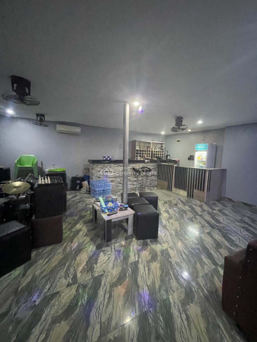 Fully Equipped Lounge and Bar with Solar Power, Sangotedo, Ajah, Lagos, Restaurant / Bar for Rent