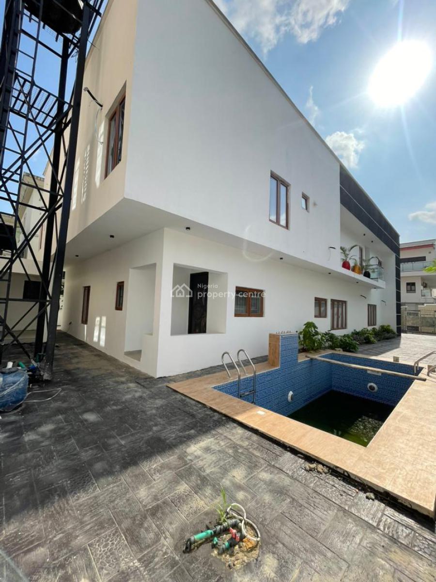 Stunning 6 Bedroom Fully Detached Duplex Plus Pool & Bq, Contemporary Mansion with Gymhouse, Pool, Study, Bq, Estate, Ikeja Gra, Ikeja, Lagos, Detached Duplex for Sale