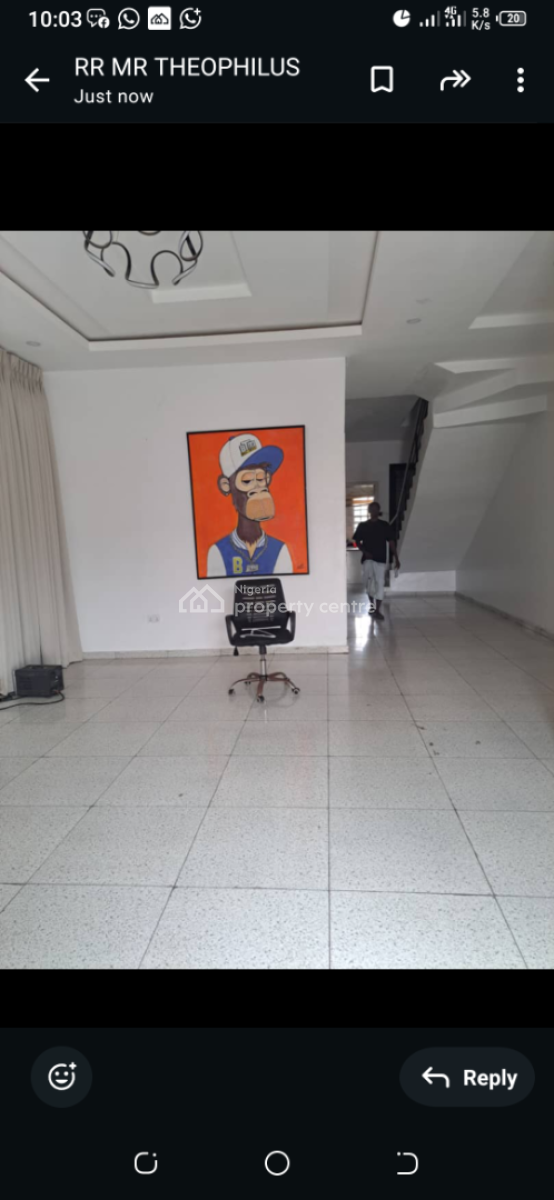 Self Compound Spacious Beautiful 4bedroom Semi Detached Duplex with Bq, Orchid Road, Lekki Phase 2, Lekki, Lagos, Semi-detached Duplex for Rent