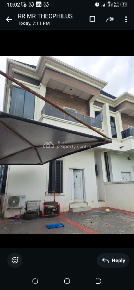 Self Compound Spacious Beautiful 4bedroom Semi Detached Duplex with Bq, Orchid Road, Lekki Phase 2, Lekki, Lagos, Semi-detached Duplex for Rent