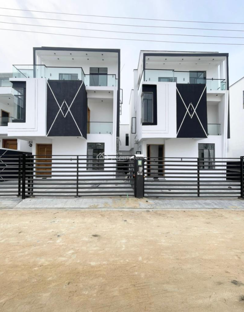 Exquisite 5-bedroom Fully Detached Duplex with Bq, Chevron, Lekki, Lagos, Detached Duplex for Sale