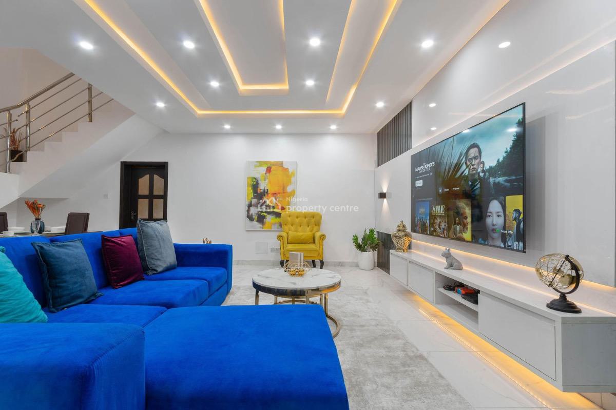 Contemporary Furnished 3 Bedroom Terrace Duplex with Inverter, Lekki Gardens Estate, Ajah, Lagos, Terraced Duplex for Sale