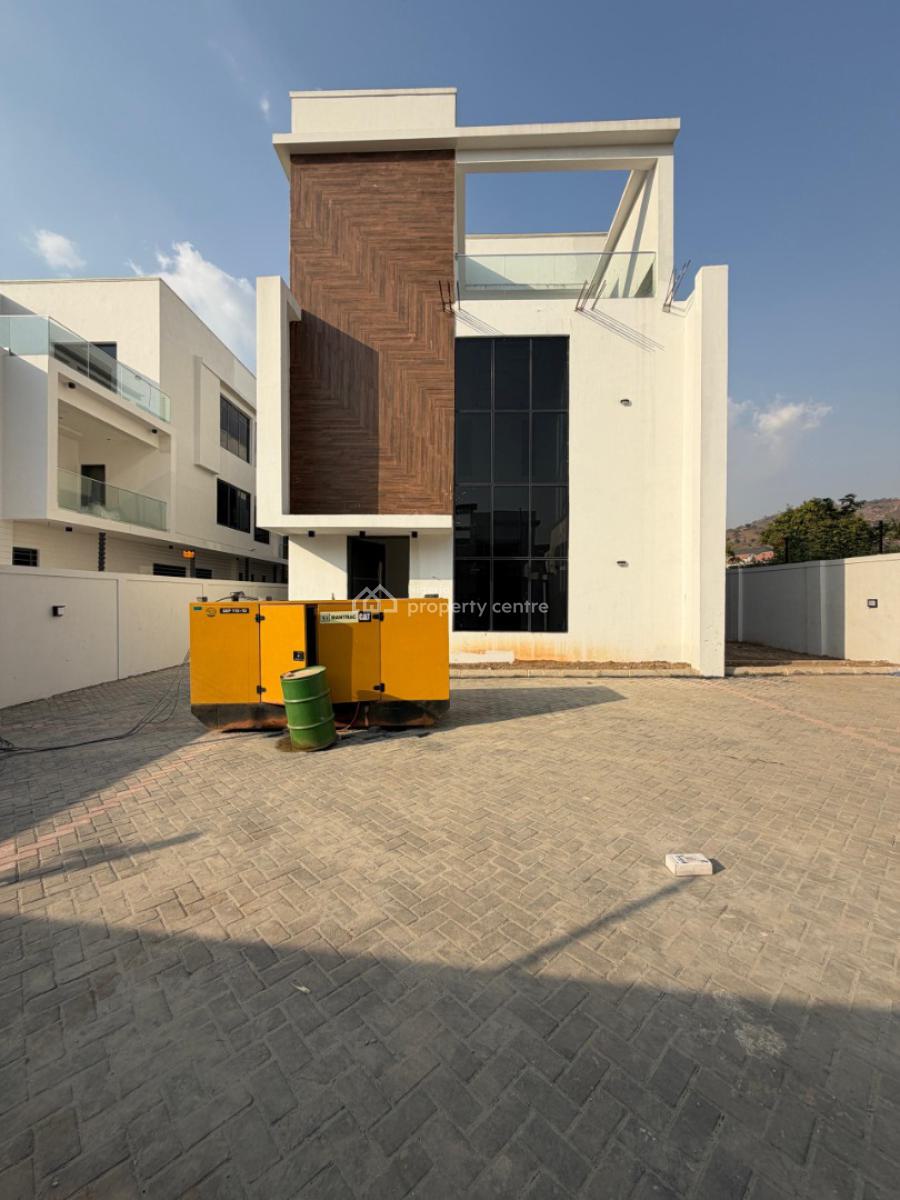 Newly Built 5 Bedroom Detached Mansion with Bq , Elevator and Swim Poo, Katampe Extension, Katampe, Abuja, Detached Duplex for Sale