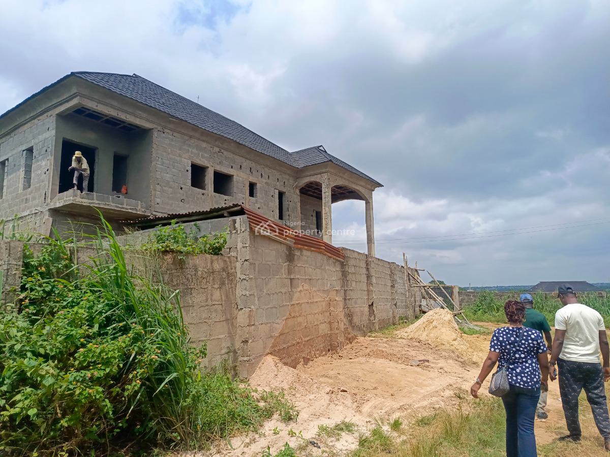 Newly Built 2nos of 2bedroom Up & 2nos of Mini-flat Down Stairs at Ot, Peace Estate, Ado-odo/ota, Ogun, Block of Flats for Sale