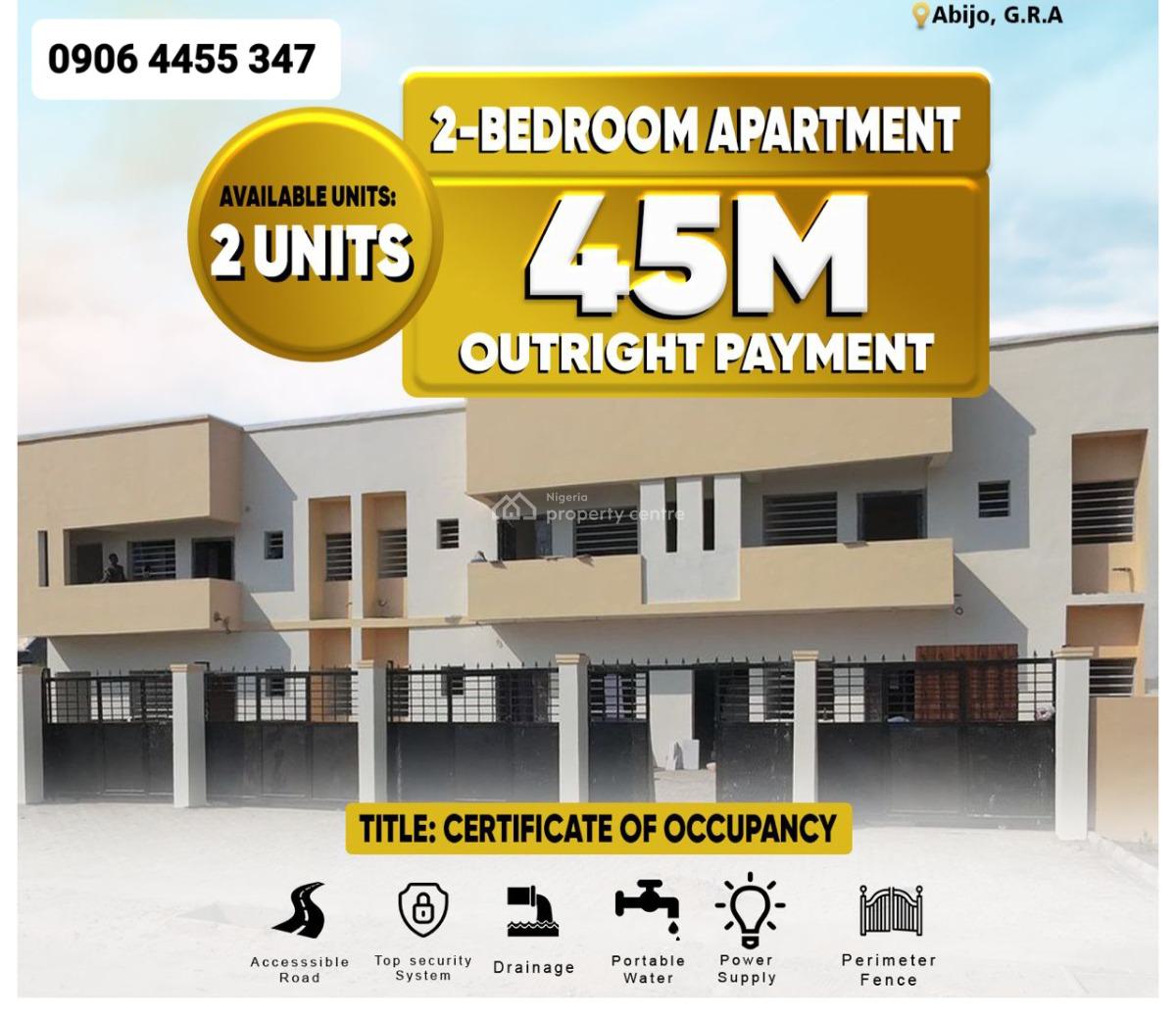 2 Bedroom Apartments in Abijo G.r.a, Abijo Lagos, Abijo Gra, Abijo, Lekki, Lagos, Block of Flats for Sale