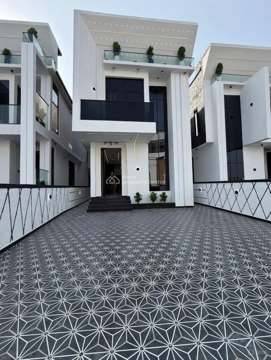 Sleek 5 Bedroom Fully Detached Home, Chevron, Lekki, Lagos, Detached Duplex for Sale