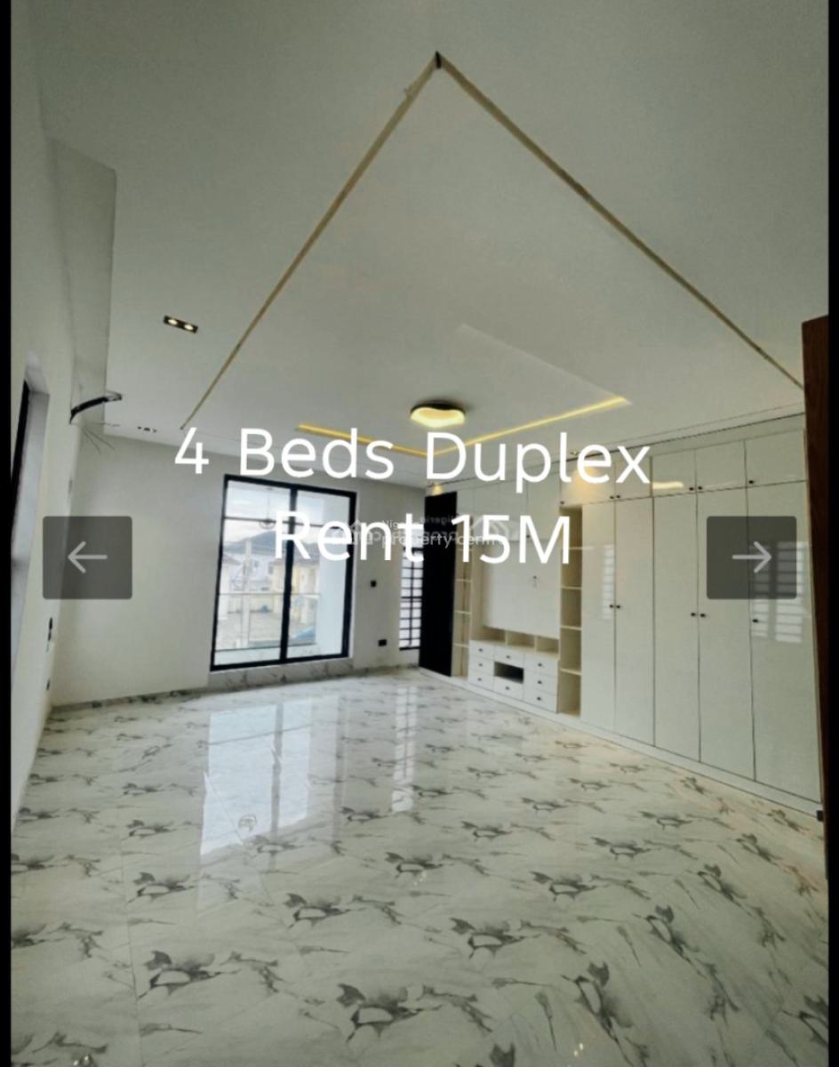 a 4 Bedroom Duplex, Before Chevron, By Agungi, Lekki, Lagos, Semi-detached Duplex for Rent