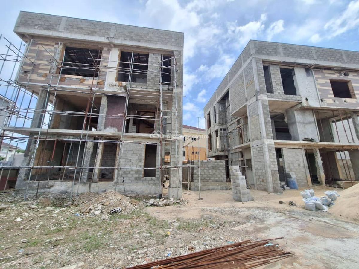 Two Units Carcass Duplex on 1100 Sqm Waterfront Plot, Banana Island, Ikoyi, Lagos, Detached Duplex for Sale