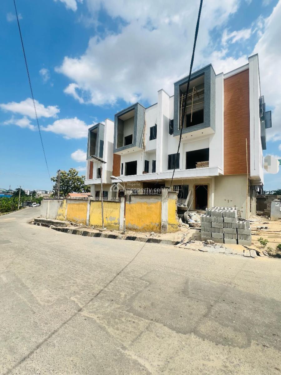 Eye Catchy 4 Bedroom Terrace Duplex Plus Bq, Stylishly Built Home with Self Compound/bq in an Estate,adeniyi Jones, Ikeja, Lagos, Terraced Duplex for Sale