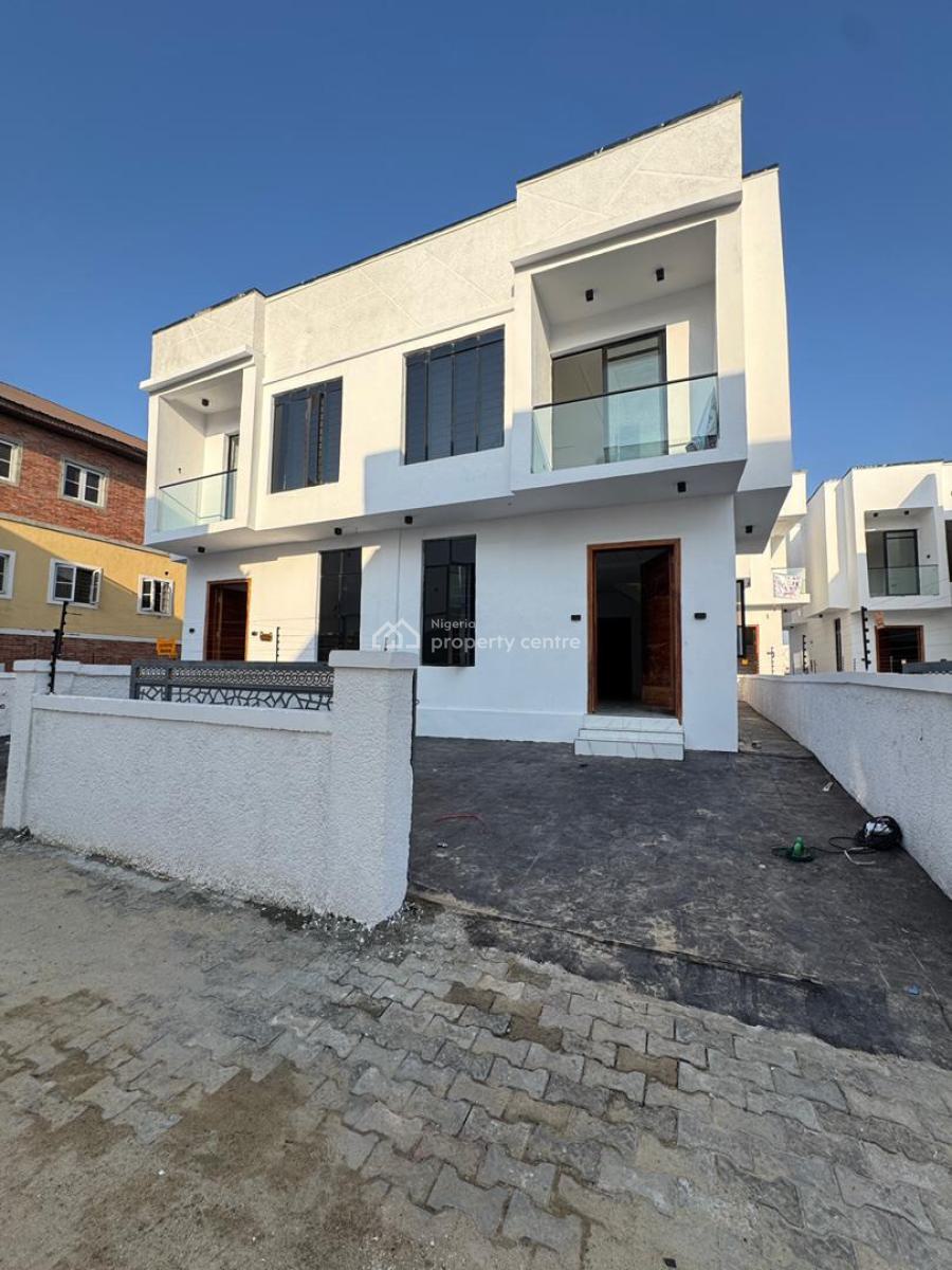 Contemporary Cozy 4 Bedroom Semi-detached Duplex with Bq, Ikota, Lekki, Lagos, Semi-detached Duplex for Sale