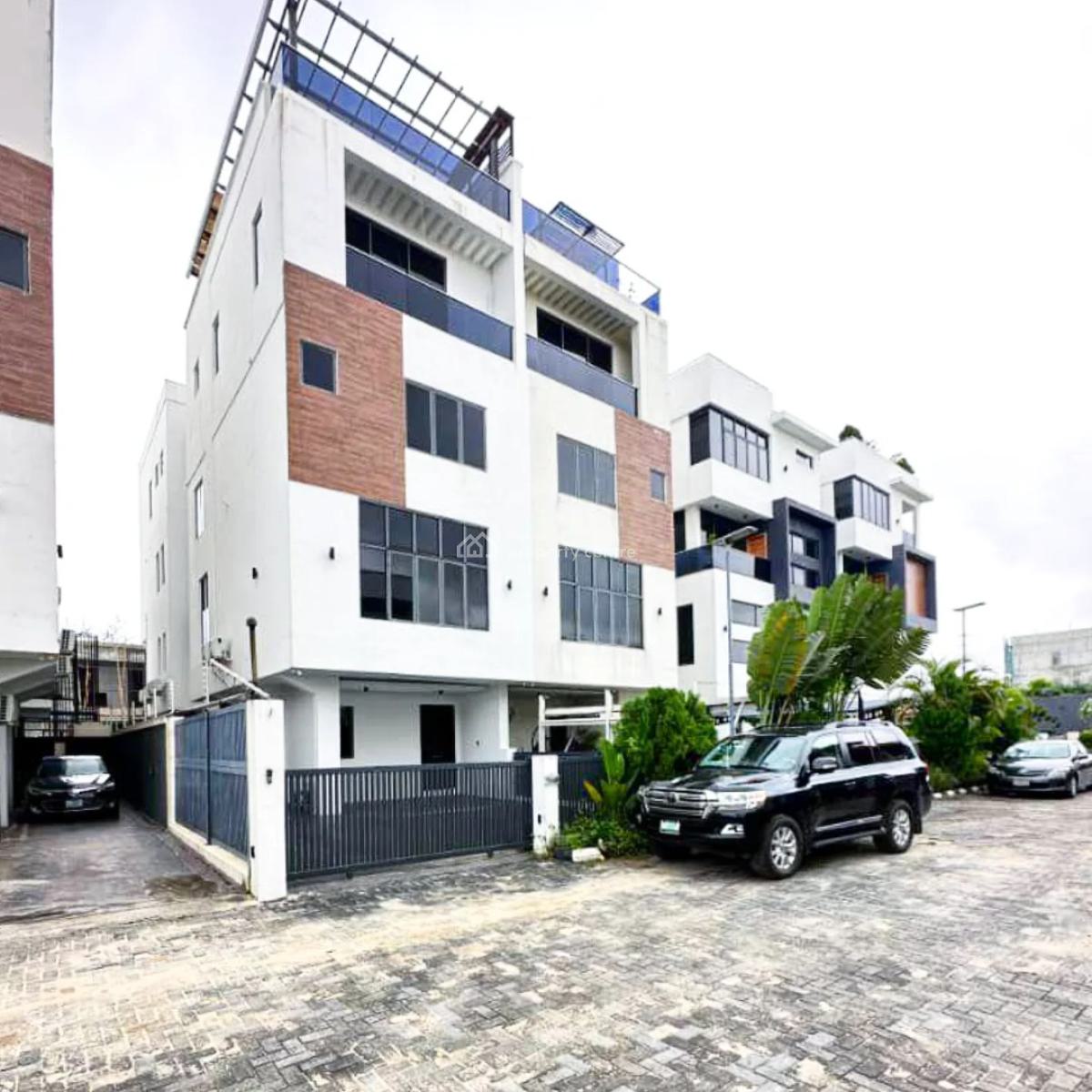 Contemporary 5 Bedroom Semi Detached with a Penthouse, Pool , 2 Bqs,, Banana Island, Ikoyi, Lagos, House for Sale