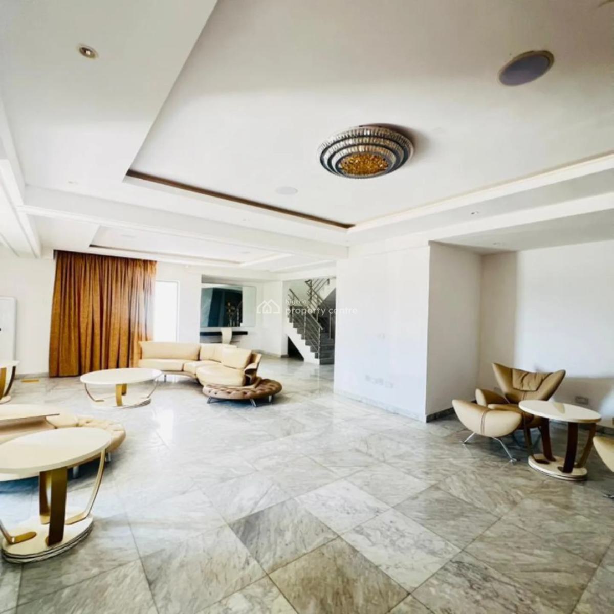 a Newly Built Waterfront Partly Furnished 5 Bedrooms Fully Detached Du, Banana Island, Ikoyi, Lagos, House for Sale