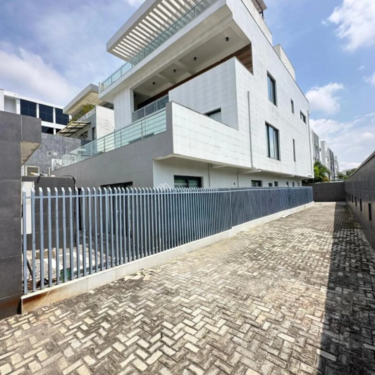 a Newly Built Waterfront Partly Furnished 5 Bedrooms Fully Detached Du, Banana Island, Ikoyi, Lagos, House for Sale