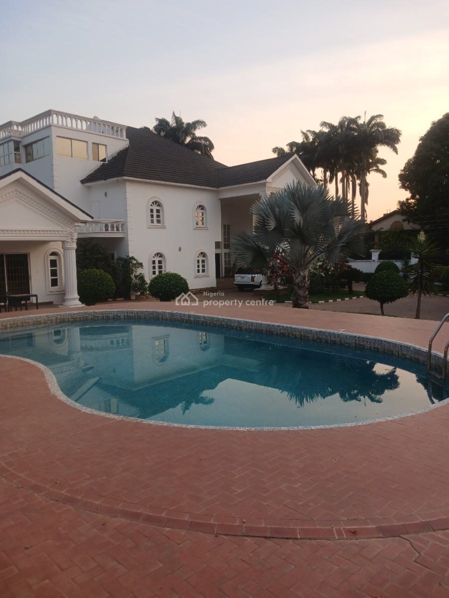 Fully Furnished 3 Bedroom Mansion with 2bedroom Guest Chalet with Swim, Asokoro Abuja Diplomatic Zone, Asokoro District, Abuja, Detached Duplex for Rent