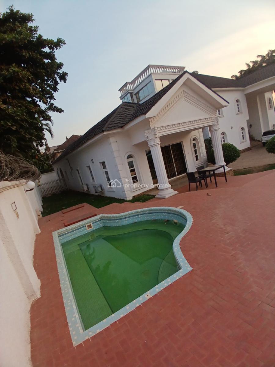Fully Furnished 3 Bedroom Mansion with 2bedroom Guest Chalet with Swim, Asokoro Abuja Diplomatic Zone, Asokoro District, Abuja, Detached Duplex for Rent