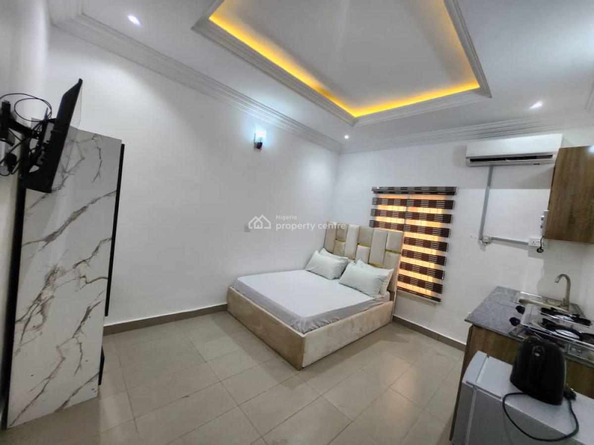 Serviced & Furnished Studio Apartment with Inverter & Generator, Shoprite, Jabi, Abuja, Self Contain (single Rooms) for Rent