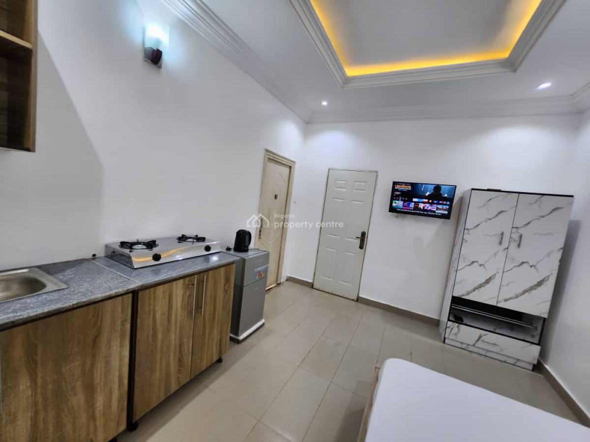 Serviced & Furnished Studio Apartment with Inverter & Generator, Shoprite, Jabi, Abuja, Self Contain (single Rooms) for Rent