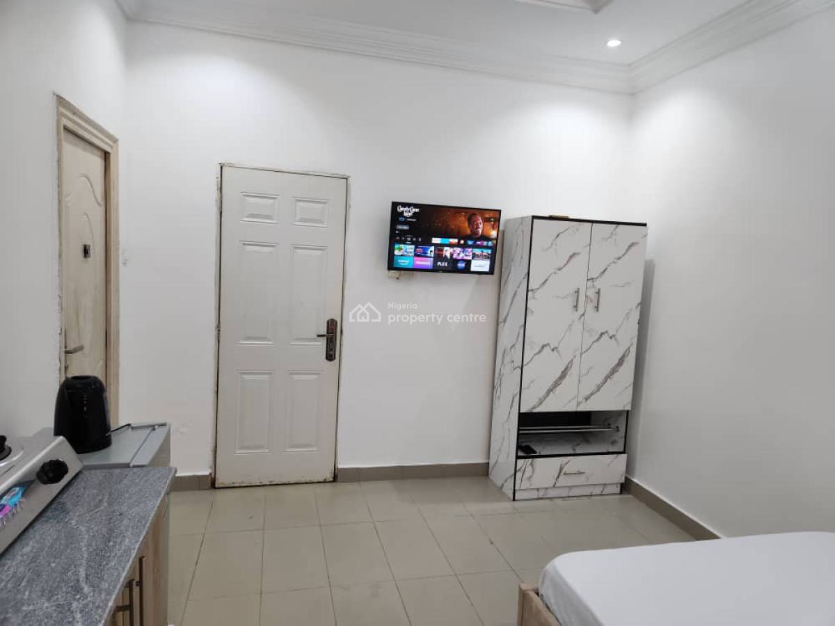 Serviced & Furnished Studio Apartment with Inverter & Generator, Shoprite, Jabi, Abuja, Self Contain (single Rooms) for Rent