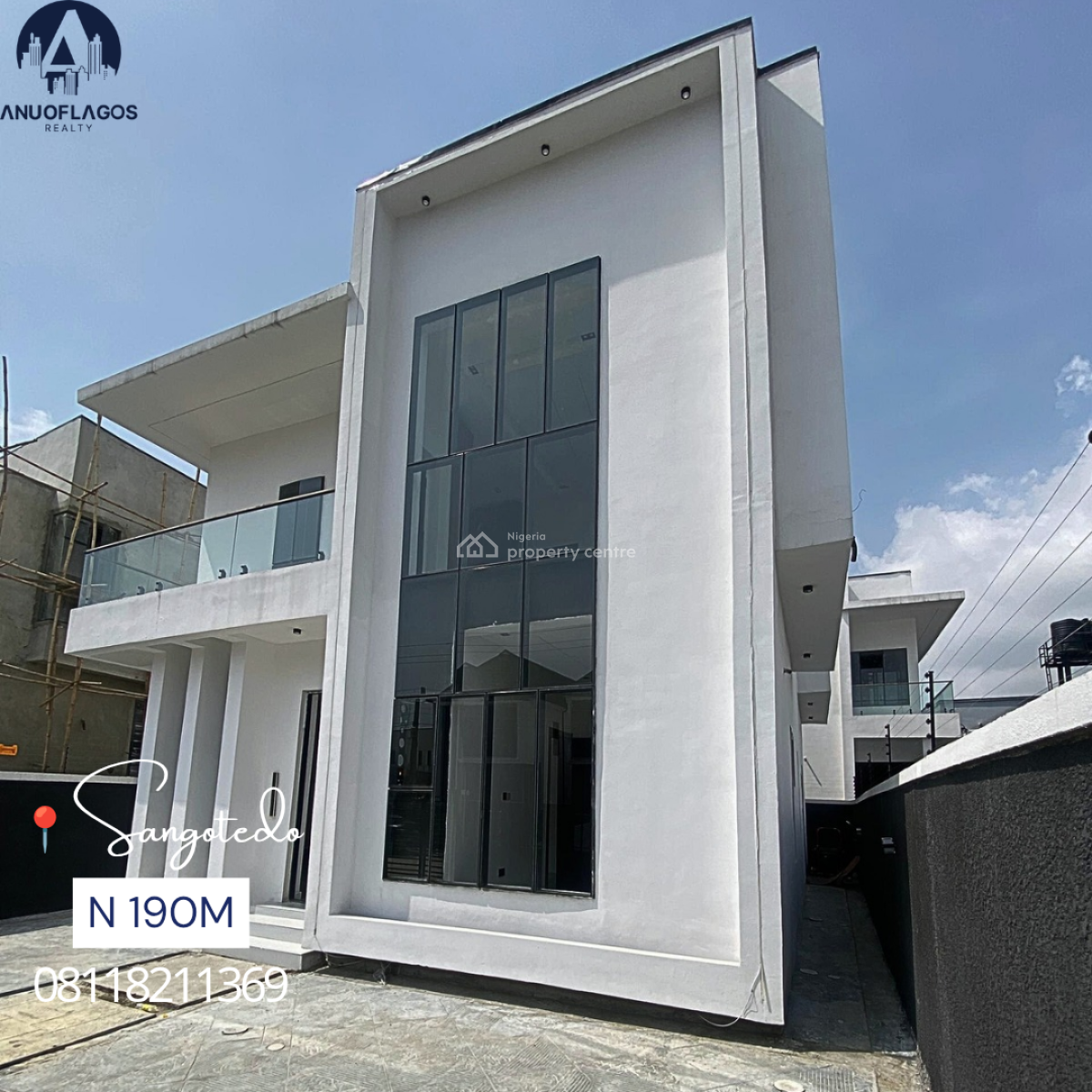 Lovely Built 4 Bedroom Fully Detached Duplex with Bq, Sangotedo, Ajah, Lagos, Detached Duplex for Sale