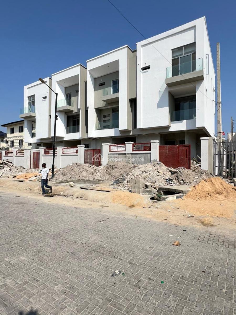 Contemporary 3 Bedroom Terraced  Duplex with Bq, Lekki Phase 1, Lekki, Lagos, Terraced Duplex for Sale