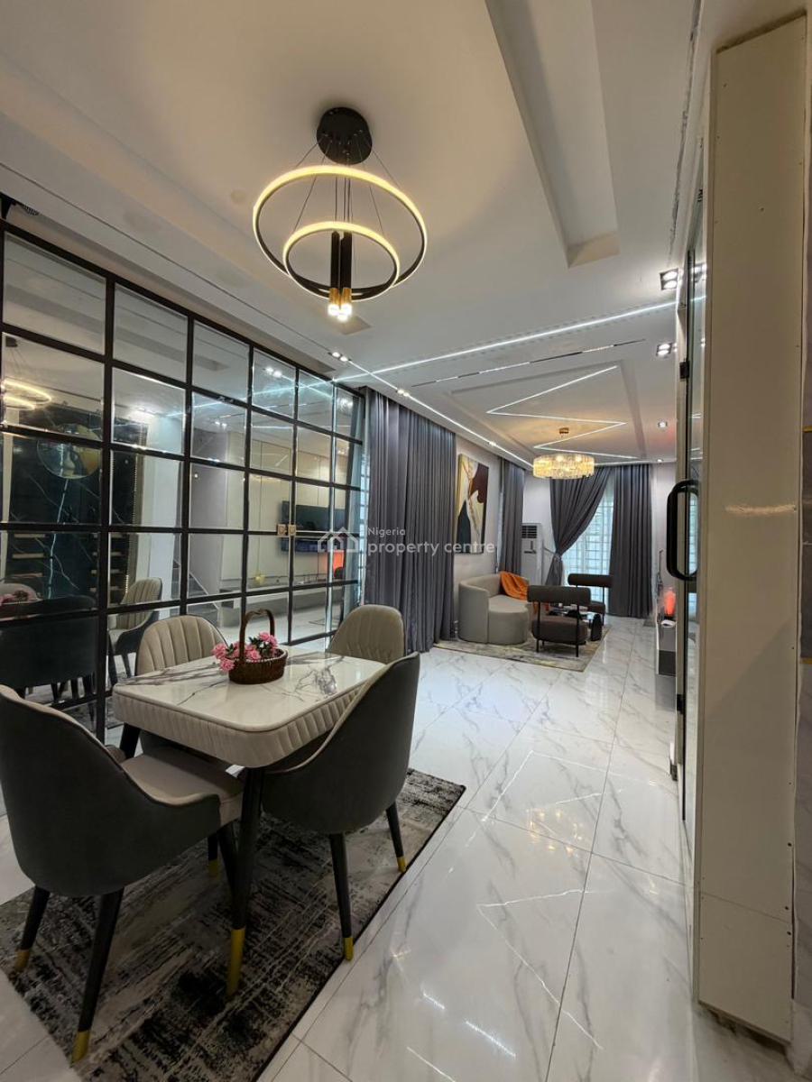 5-bedroom Furnished Fully Detached with Bq & Swimming Pool, Chevron, Lekki, Lagos, Semi-detached Duplex for Sale