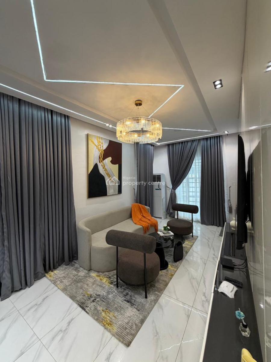 5-bedroom Furnished Fully Detached with Bq & Swimming Pool, Chevron, Lekki, Lagos, Semi-detached Duplex for Sale