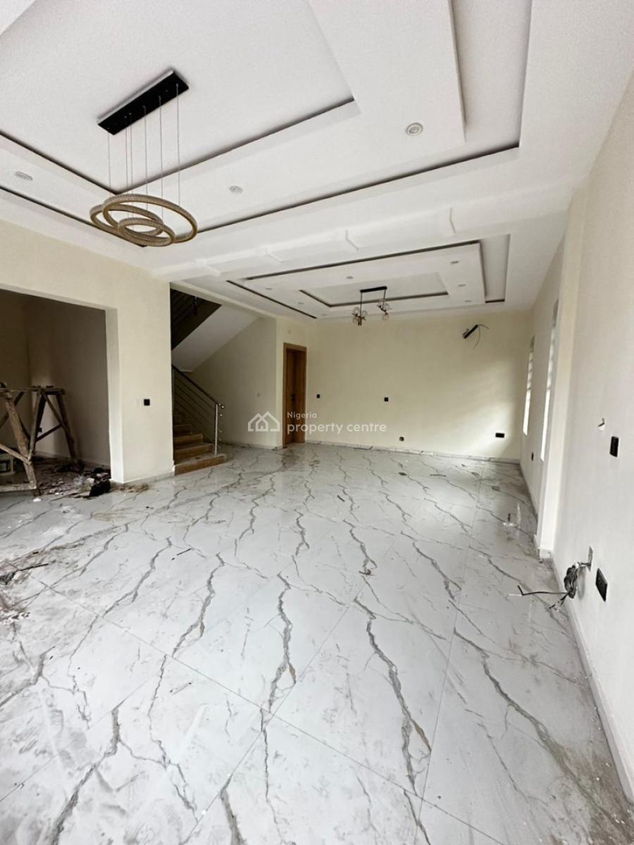 Spacious 4-bedroom Terrace Corner Piece Duplex with Bq, Abraham Adesanya, Ajah, Lagos, Terraced Duplex for Sale