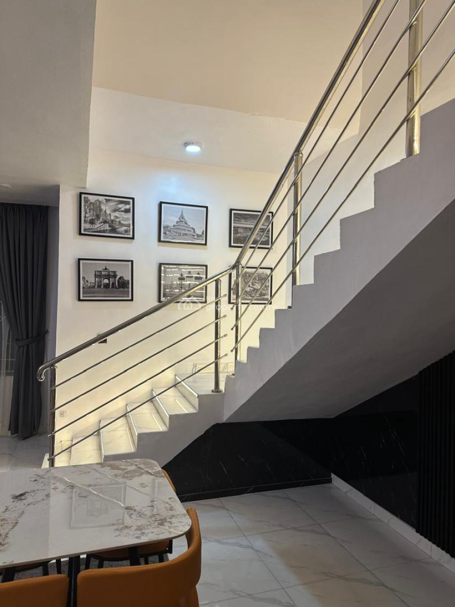 Luxury Funished 3 Bedroom Duplex with Bq, Abijo Immediately After Sangotedo, Ajah, Lagos, Terraced Duplex for Rent